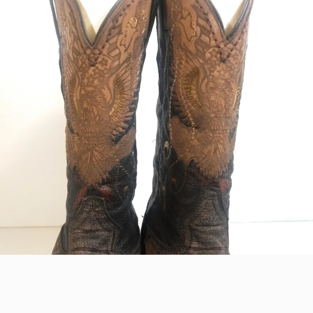 Corral Black and Brown Men's Boots Size 8 D